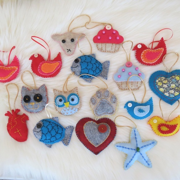 Handmade Plush Felt Ornaments! - Picture 3 of 3
